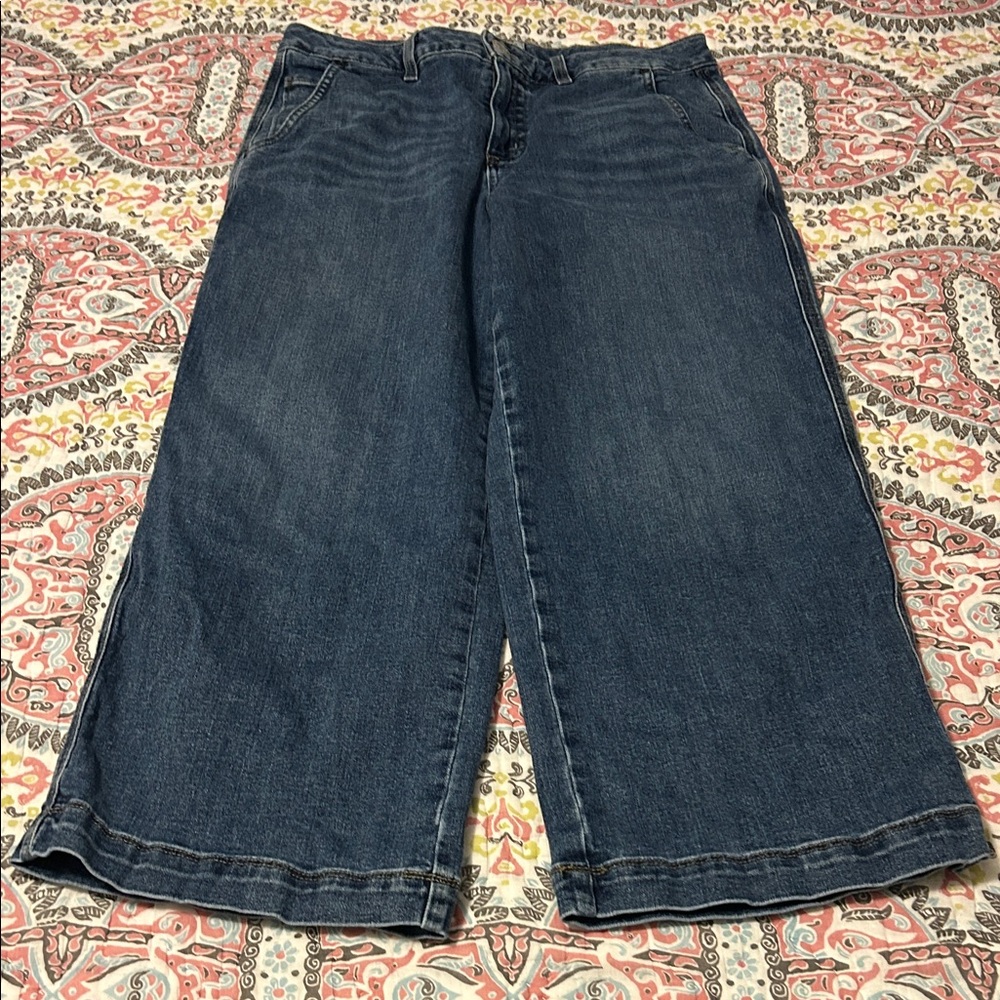 Classic Blue Wide-Leg Jeans